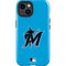 MLB Miami Marlins Solid Distressed iPhone 15 Impact Case